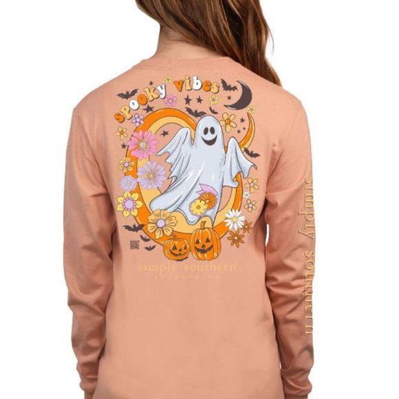 Spooky Vibes Long Sleeve Fall Shirt - Picture 1 of 2
